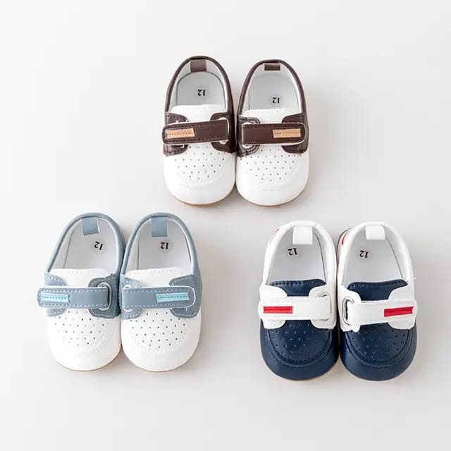 Brown & White High Quality Infant Walking Shoes SH7116B