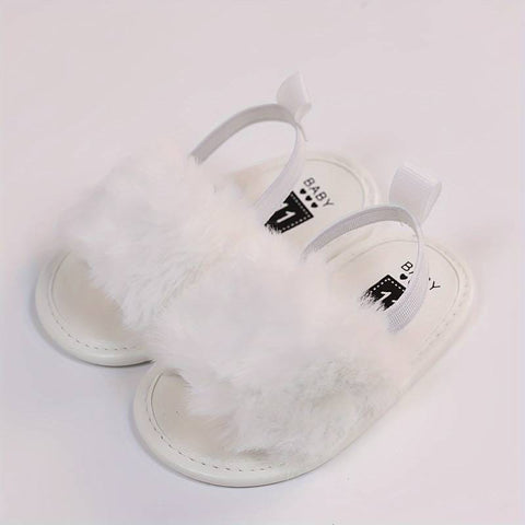 White Fur Slipper SLP8003A