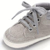 Grey Children's Boys' High-top Casual Toddler Soft-soled Newborn Sports Booties BTS9122D