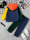 Batman Design Baby Hoodie & Trouser Set - Soft Fleece Stuff, Machine Washable - Perfect for Winter, Perfect for Outdoor TS6419D