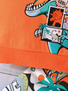 2pcs Baby's Cartoon Dinosaur Comics Print Sweatshirt & Casual Pants, Toddler & Infant Boy's Clothing Set, Outdoor Thin Clothing TS6037C