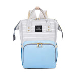 Sky Blue & Light Gray Diaper Backpack BG5515A