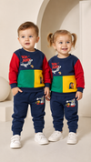 Tom and Jerry Design Baby Hoodie & Trouser Set - Soft Fleece Stuff, Machine Washable - Perfect for Winter, Perfect for Outdoor TS6419J