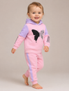 Pink Baby Girl Hoodie & Trouser Set - Soft Fleece Stuff, Machine Washable - Perfect for Winter, Perfect for Outdoor TS6419I