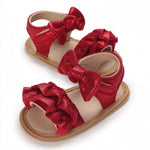 Baby Girl Maroon Glitter Sandals SDL7522A