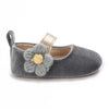 Gray Flower Booties BTS9117B