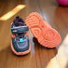 Orange & Charcoal Black Jogger Shoes SH7047B