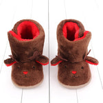 Brown Infant Fleece Warm Winter Shoes SH7128A