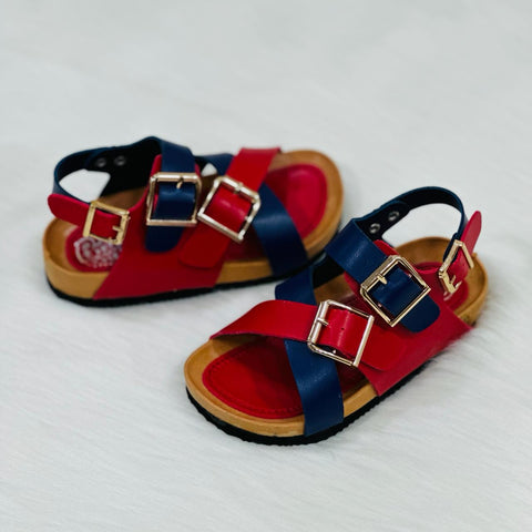 Boys Red & Blue Sandals SDL7523B