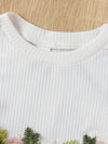 White Children Eden 0-3 Years Old Baby Girl Fresh Painting Thin Spring And Summer Long-Sleeved Dress FD6104B