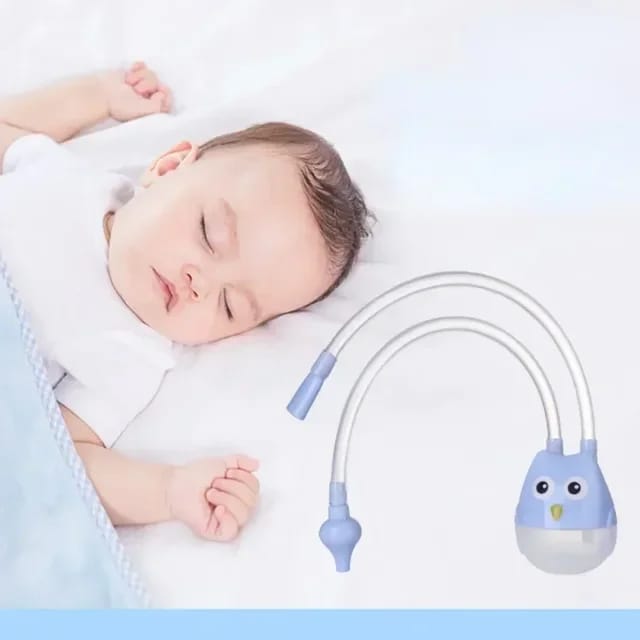 Blue Baby Nasal Aspirator Silicone Nasal Suction Snot Cleaner BCP1047A