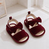 JF Maroon Summer Rubber-Sole Sandals for Girls SDL7594B