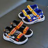 Summer Black New Fashionable Boys' Breathable Open-Toe Sandals, Lightweight and Comfortable, Anti-slip Sandals Suitable for Indoor, Outdoor, Beach, Four Seasons Sandals SDL7552A