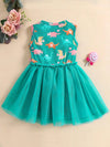 Summer Girls' Sweet Dress, Cartoon Cute Dinosaurs Print, Sleeveless FD6110F