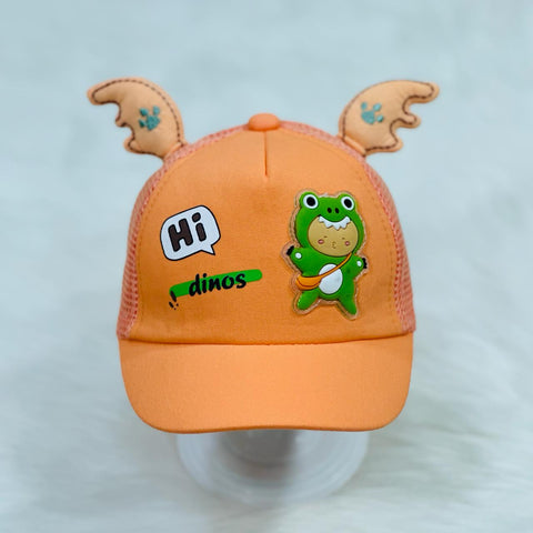 Children's Fashion Orange Hi Dinos Cap CP5021B