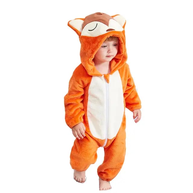 Orange Winter Baby Rompers Fox Jumpsuit  Body Suit BS6031