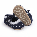 Navy Blue Princess Lovely Toddler Baby Girls Shoes SH7143B