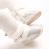 Silver Baby Girls High-top Warm Winter Shoes SH7126E