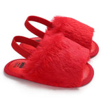 Red Baby Fashion Fur Slippers SLP8014B