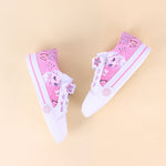 White with Barbie Print Sneaker Shoes SH7044B