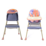 Pink Convertible Baby High Chair with Removable Tray & Adjustable Legs BCP1014B