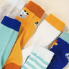 6 Pairs of Colorful Breathable and Comfortable Short Round Neck Socks for Boys and Girls Socks, Suitable for Four Seasons (0-6 Months) SK3024B