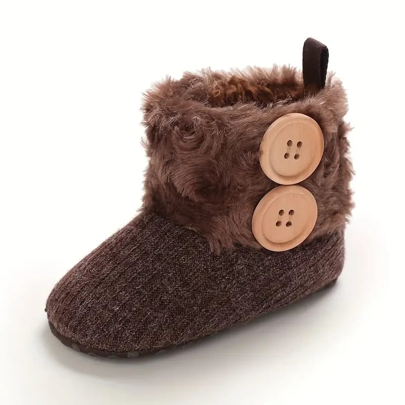 Brown Cute Comfortable Baby Warm Shoes SH7132B