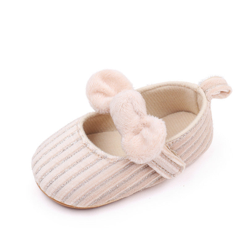 Apricot Baby Girls Princess Non-Slip Rubber Soft Sole Shoes SH7111A