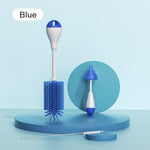 Blue High Quality 3-Piece Bottle & Nipple Cleaning Brushes Set BCP1049A