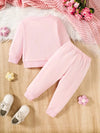 Girls Fashion Sweater Two-Piece Kitten Print Girls Autumn And Winter Pants Pullover Set, for Outdoor TS6038D