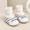JF Primum Cream & Sky Blue Baby Winter Booties with Socks BTS9127A