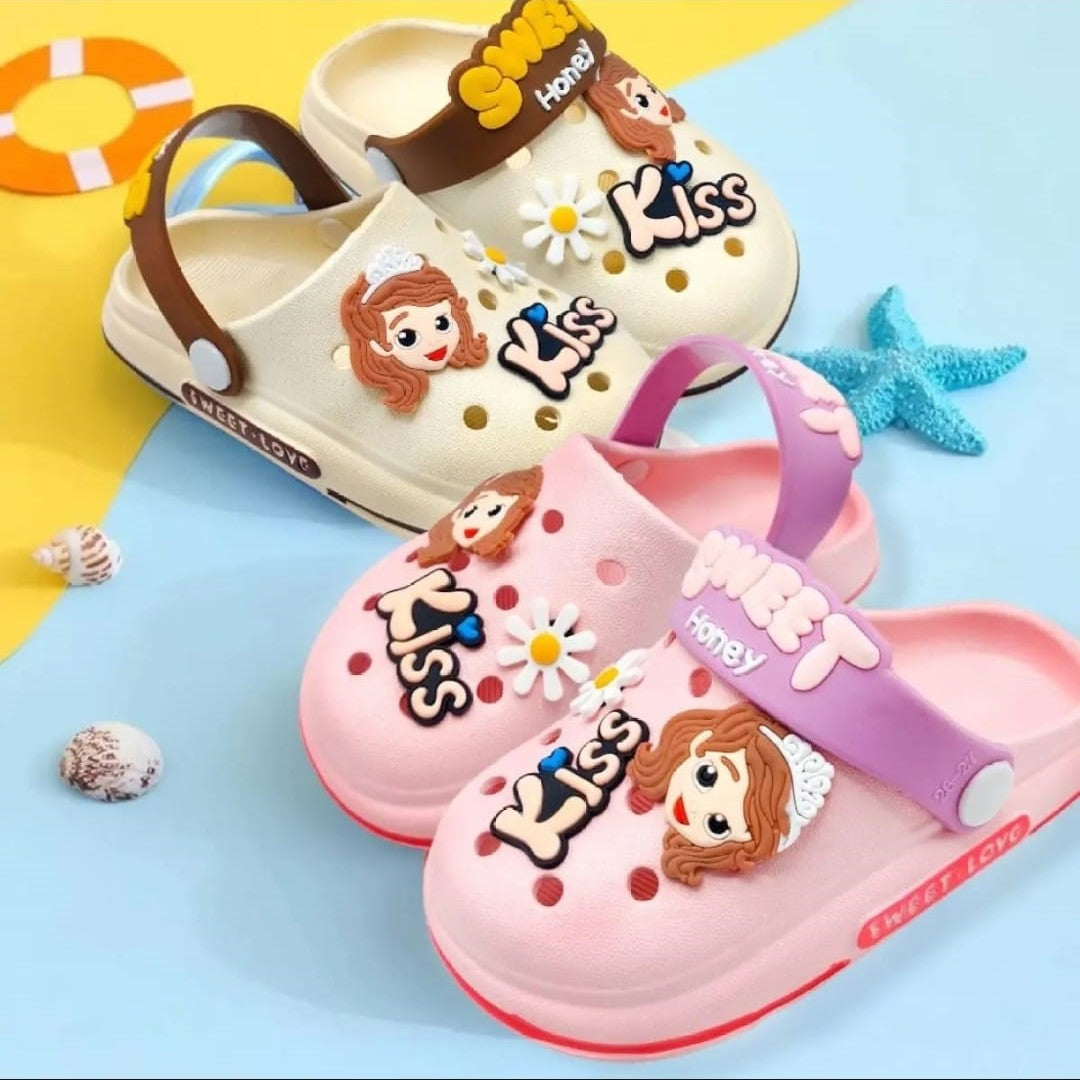 Clogs Good Color Cream Color Clogs CLG8500B – Juniors Fit