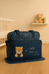 Navy Blue Cute Happy Bag with Mat BG5527A