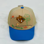 Girl's Boyal Blue & Beige Baseball Cap CP5045D