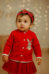 Red Fashion Sweater Cardigan SC6306C