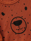 Boys Waffle Long Sleeve Cartoon Dog Print & Striped Long Leg Set TS6043F