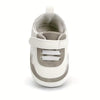 Gray Adorable Cartoon Print Soft Sole Baby Sneakers Booties BTS9120D