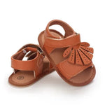 Girls Summe Soft Sole Brown Sandals SDL7531