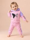 Pink Baby Girl Hoodie & Trouser Set - Soft Fleece Stuff, Machine Washable - Perfect for Winter, Perfect for Outdoor TS6419I
