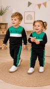 King Design Baby Hoodie & Trouser Set - Soft Fleece Stuff, Machine Washable - Perfect for Winter, Perfect for Outdoor TS6419G