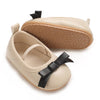 Apricot Bow Party Style Rubber Sole Girls Shoes SH7157A