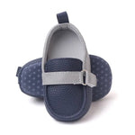 Blue Simple Strap Soft Sole Booties BTS9015C