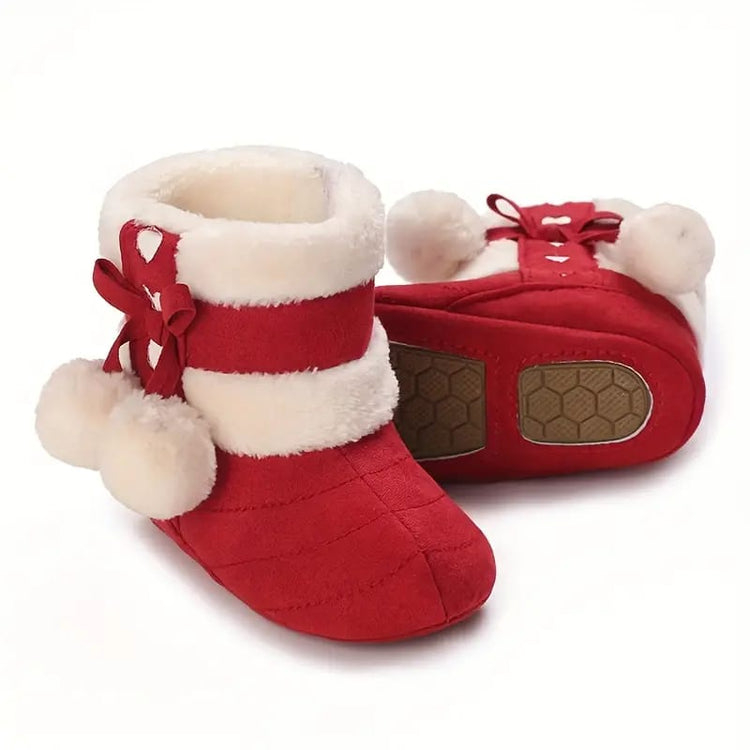 Red Cute Comfortable Baby Warm Shoes SH7132H