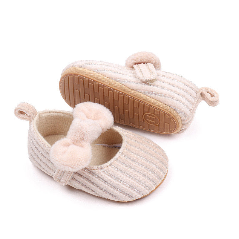 Apricot Baby Girls Princess Non-Slip Rubber Soft Sole Shoes SH7111A