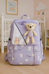 Purple Diaper Bag for Mother Travel - Baby Bear Diaper Backpack Bag BG5548A