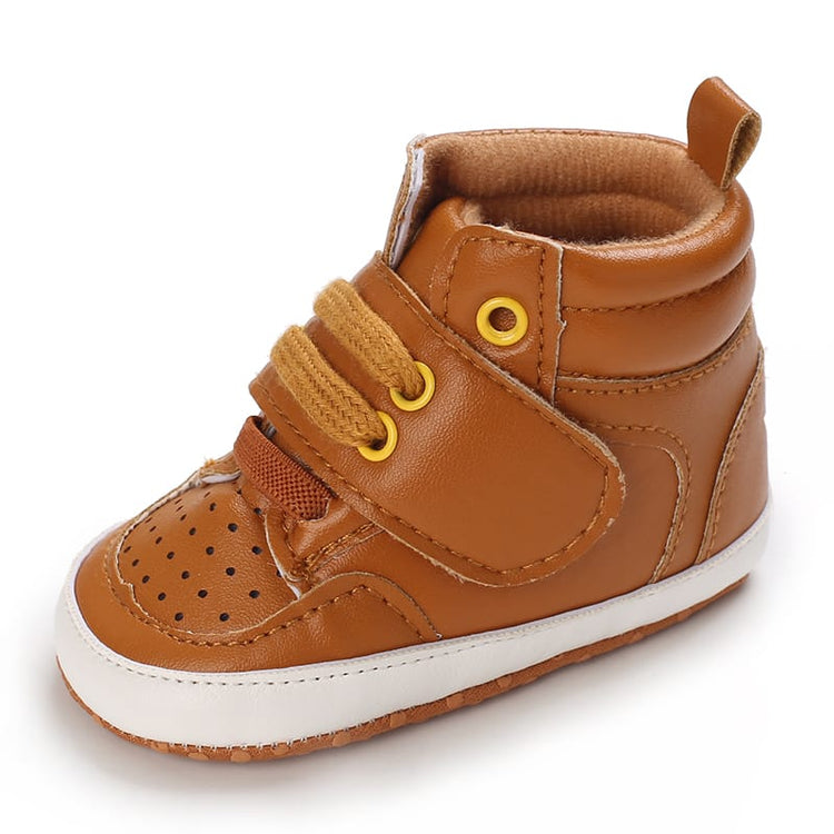 Brown Baby Fashion High Booties BTS9108C