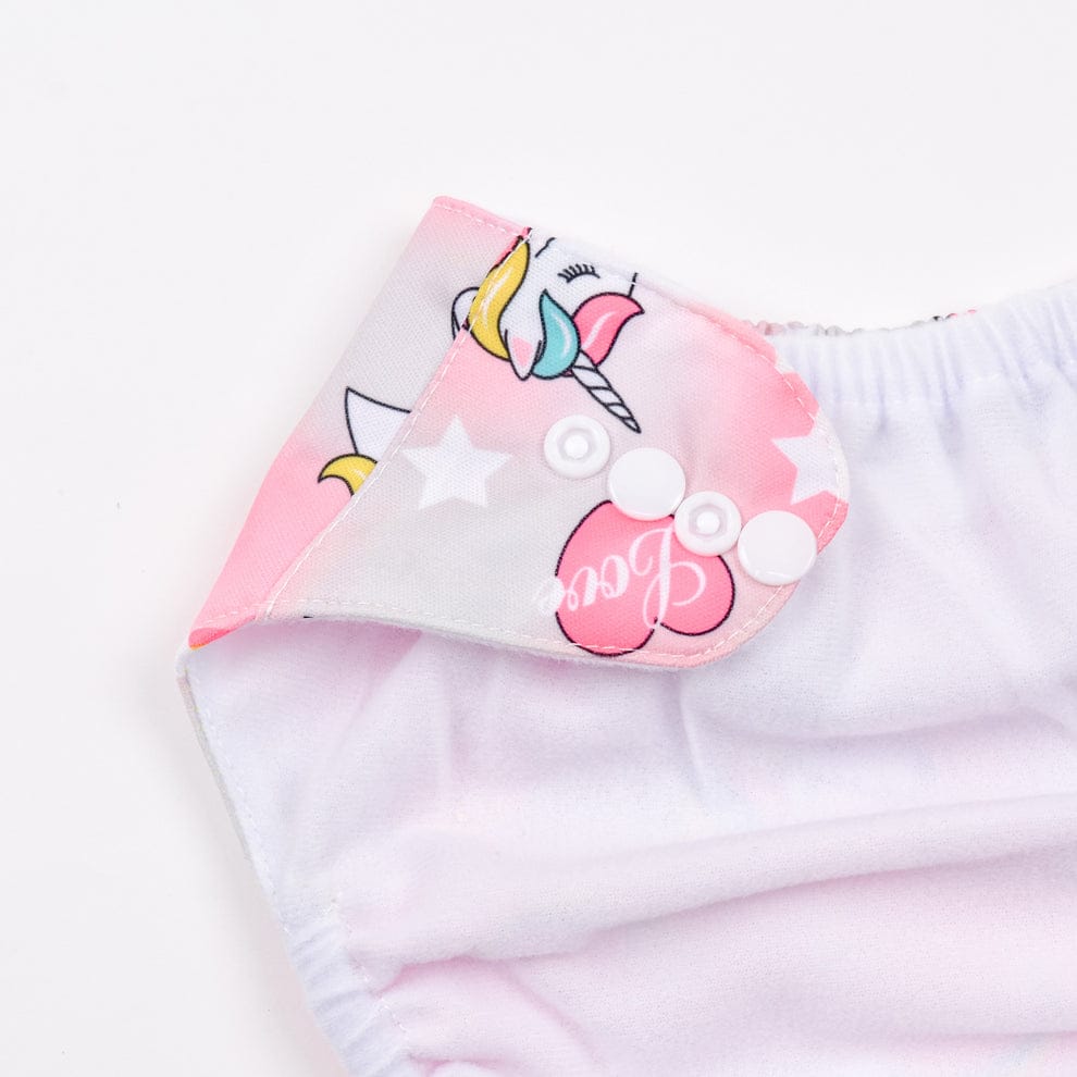 Pink Unicorn Reusable Baby Infant Nappy Cloth Diaper BCP1017C