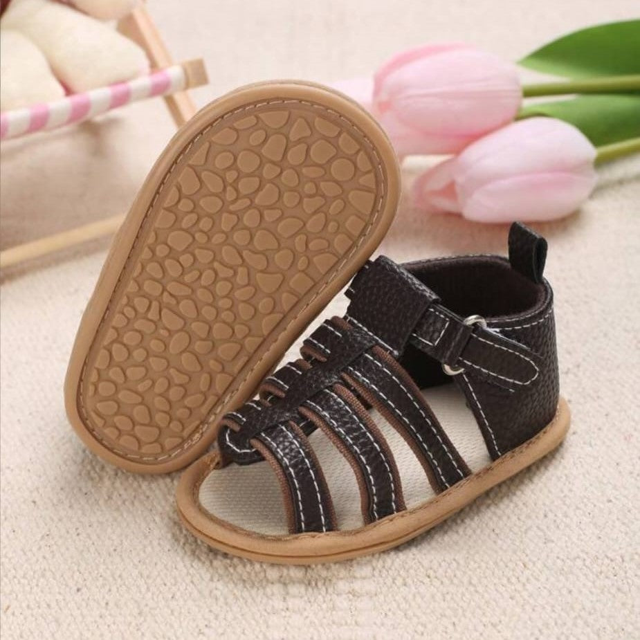 Dark Brown Summer Sandals SDL7519A