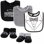 HB 5 Pieces Bibs & Socks Set, Handsome Little Man BB2024B