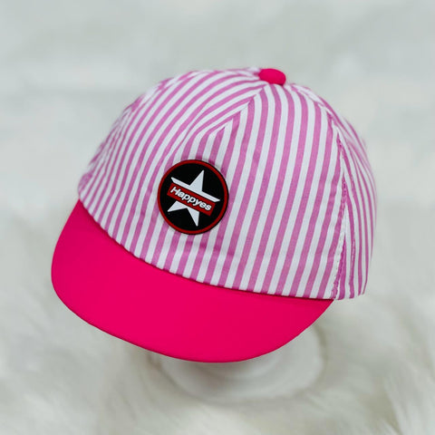 Fashion Baby Pink & White Happyes Cap CP5022A